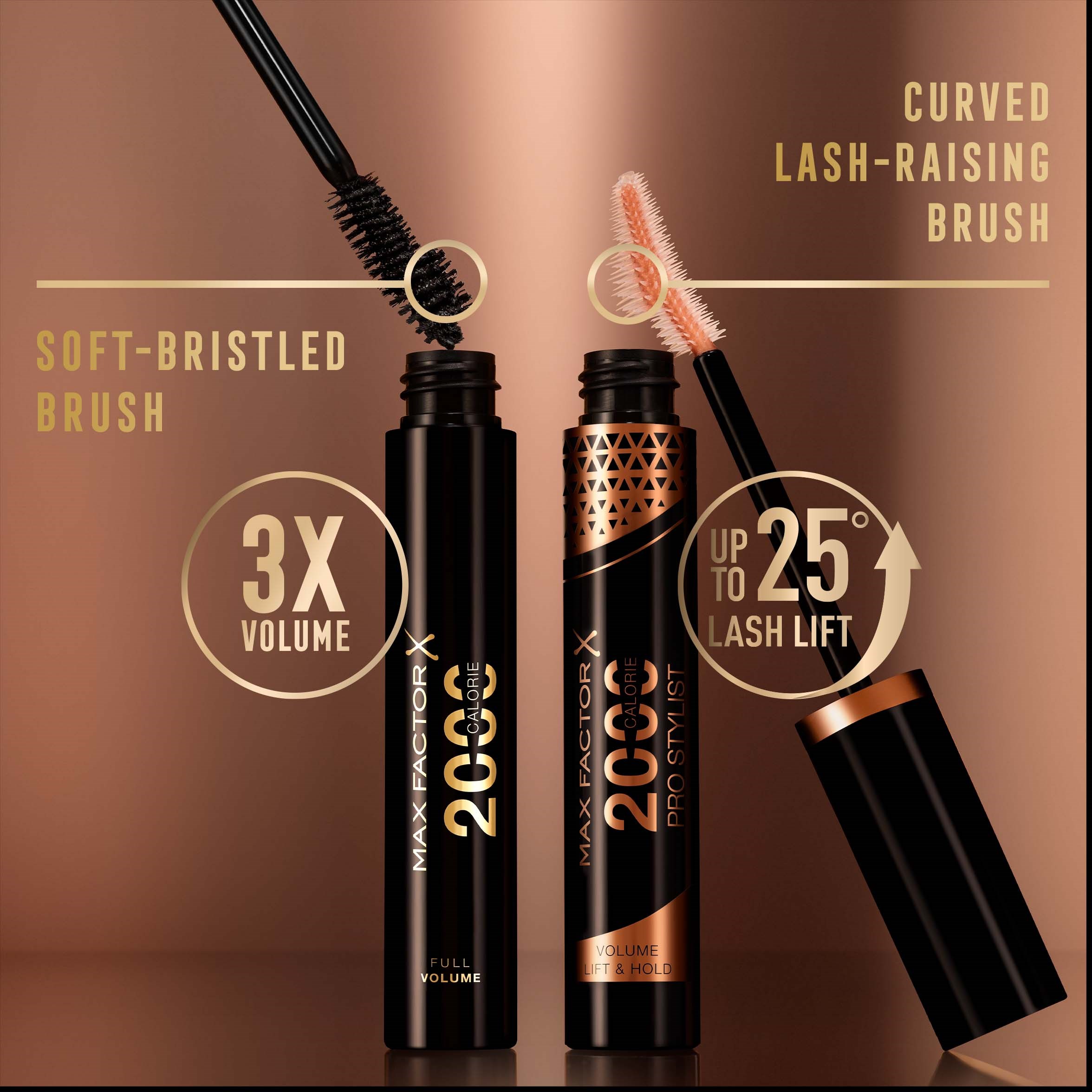 Max Factor 2000 Calorie Pro Stylist Mascara Black brown (obrázok 9)