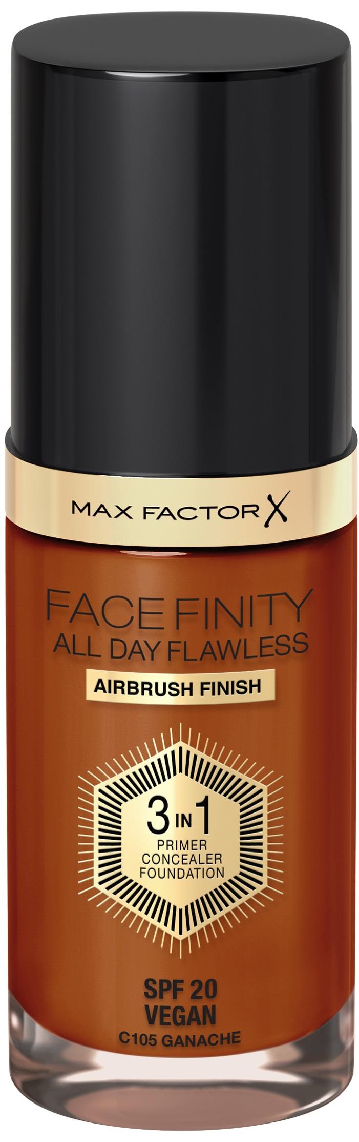 Max Factor All Day Flawless 3in1 Foundation 105 Ganache