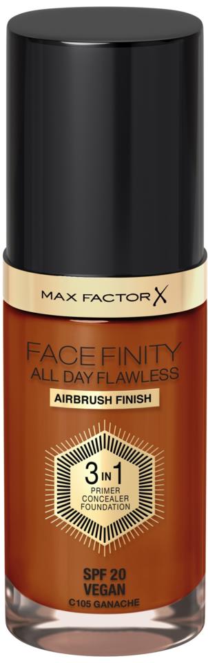 MAX FACTOR All Day Flawless 3in1 Foundation 105 Ganache