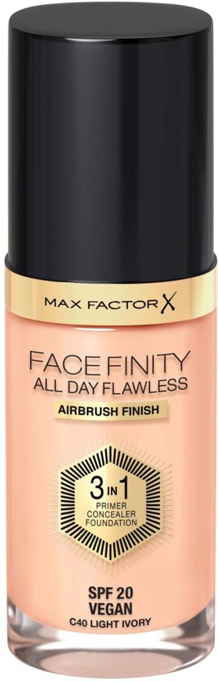 Max Factor All Day Flawless Foundation 40 Light Ivory