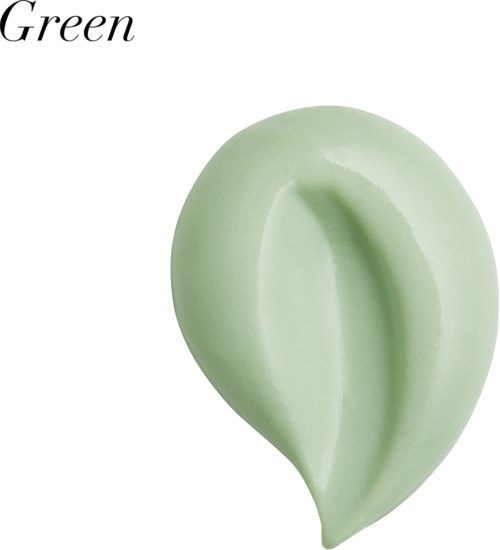 Ett ljust grönt kurvat föremål med slät yta och droppform. Texten säger "Green" i det övre vänstra hörnet.