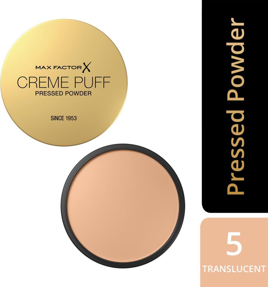 Max Factor Creme Puff Pressed Compact Powder 05 Translucent | lyko.com