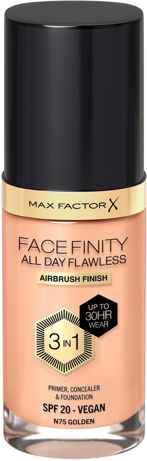 Max Factor Facefinity All Day Flawless 3in1 Liquid Foundation 75 Golden