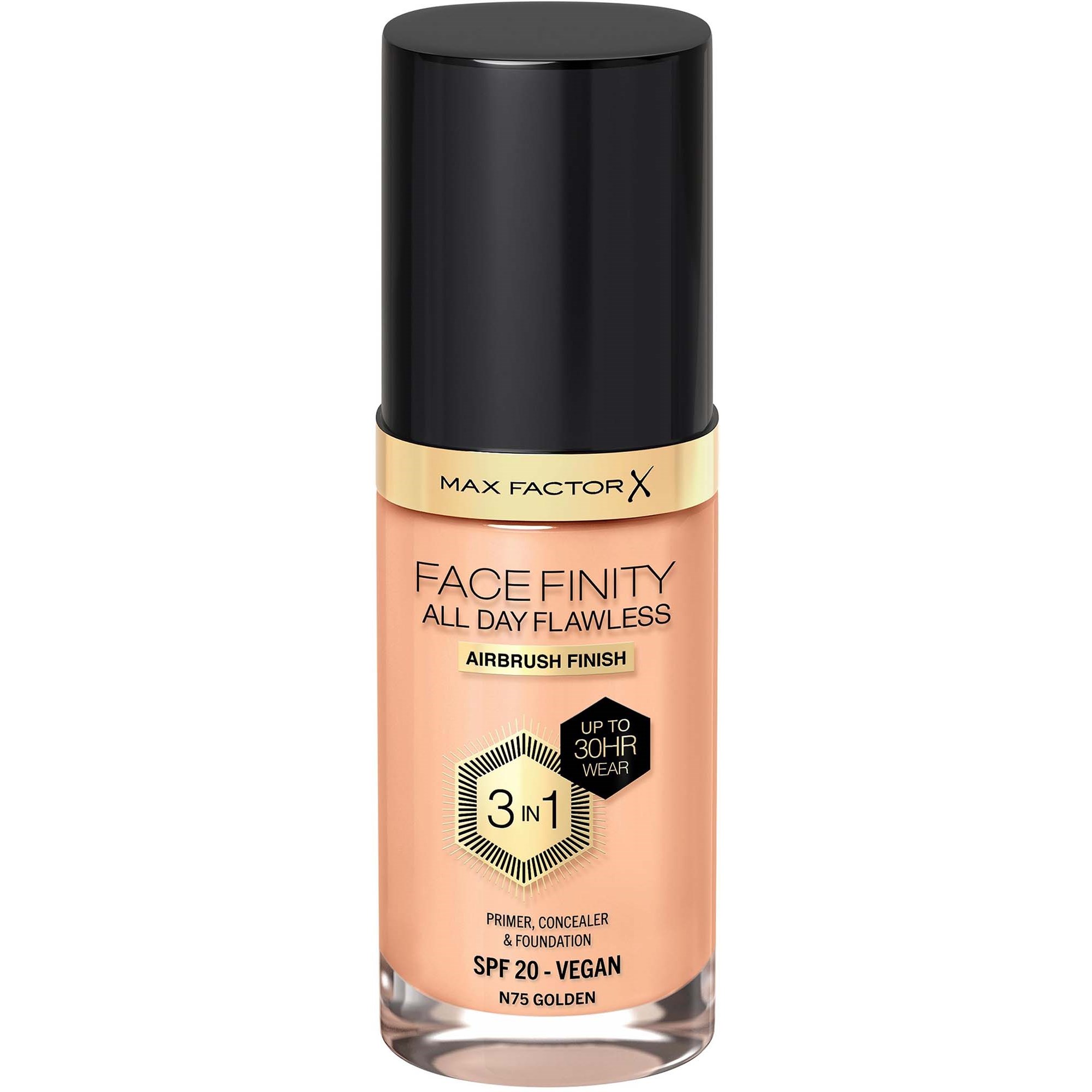 Max Factor Max Factor Facefinity All Day Flawless 3in1 Liquid Foundation 75 Golden