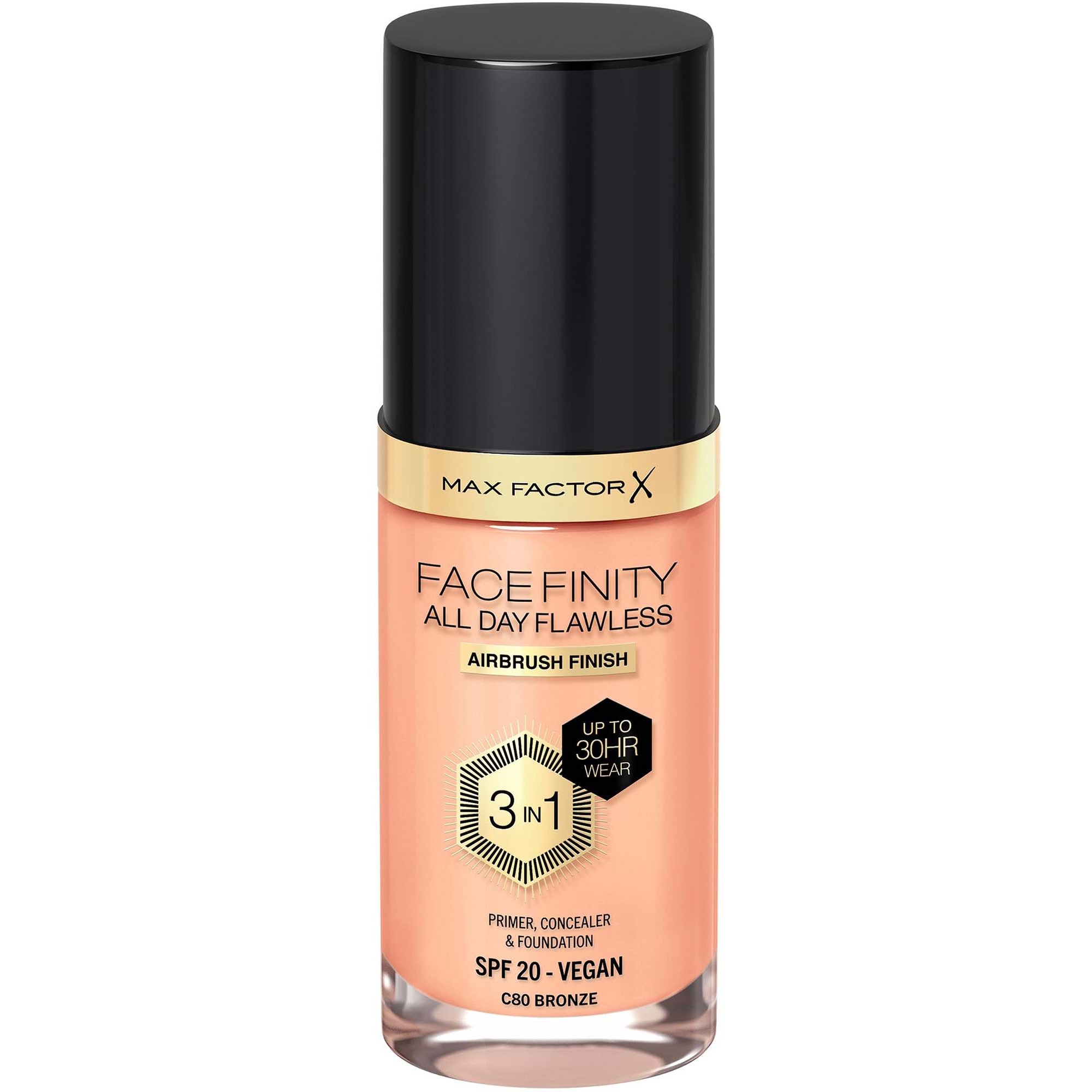 Max Factor Max Factor Facefinity All Day Flawless 3in1 Liquid Foundation 80 Bronze