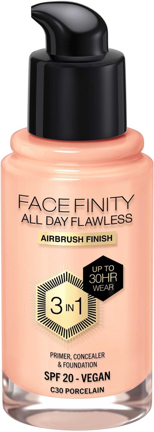 Max Factor Facefinity All Day Flawness 3in1 Liquid Foundation 30 Porcelain