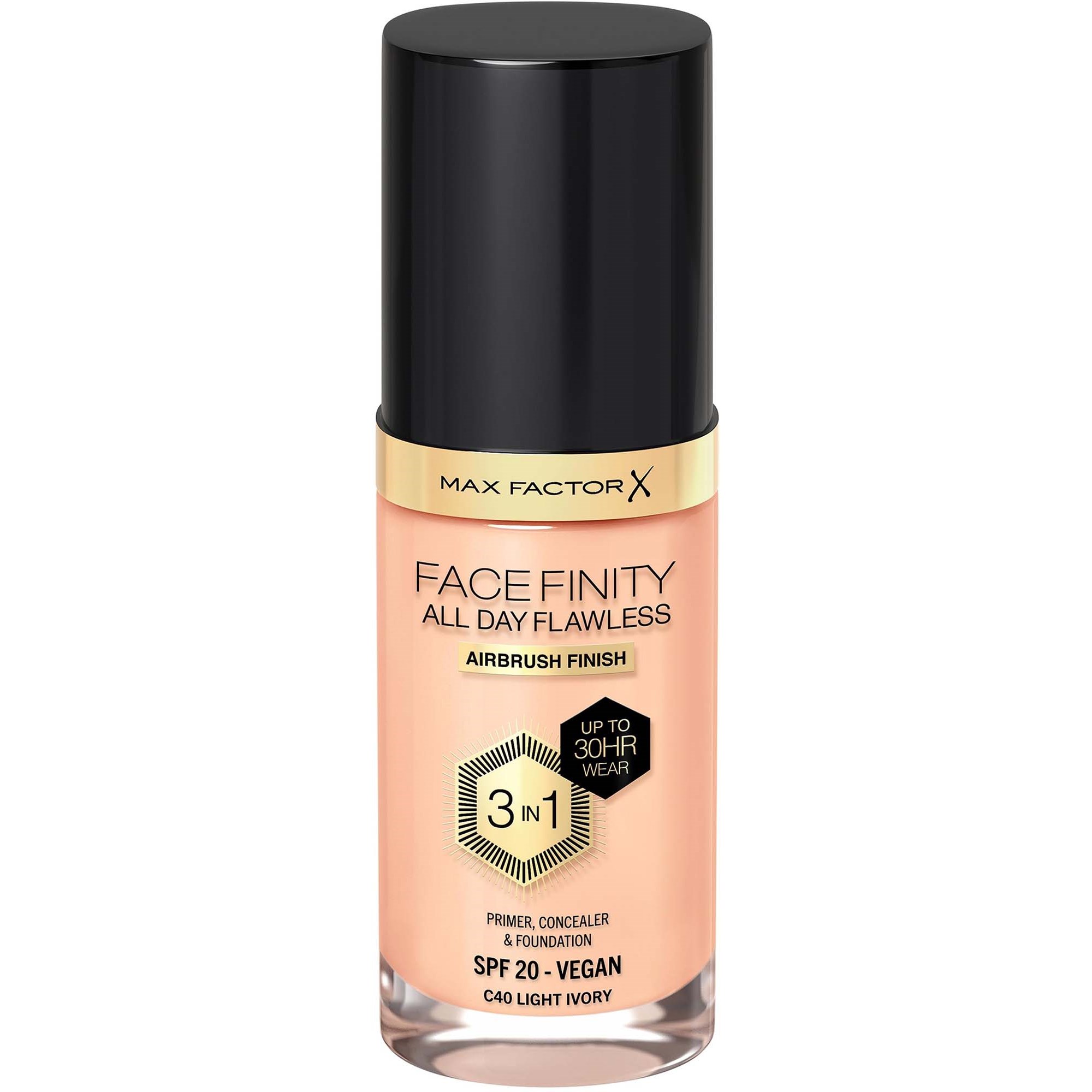 Max Factor Max Factor Facefinity All Day Flawness 3in1 Liquid Foundation 40 Ivory