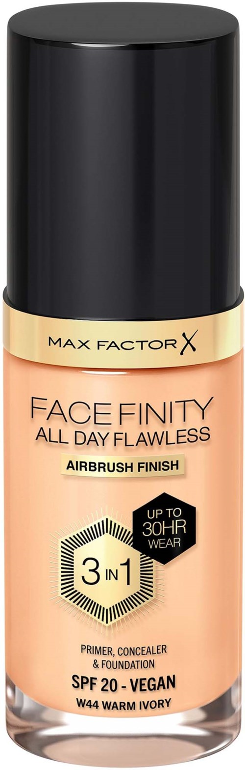 Max Factor Facefinity All Day Flawness 3in1 Liquid Foundation 44 Warm ivory