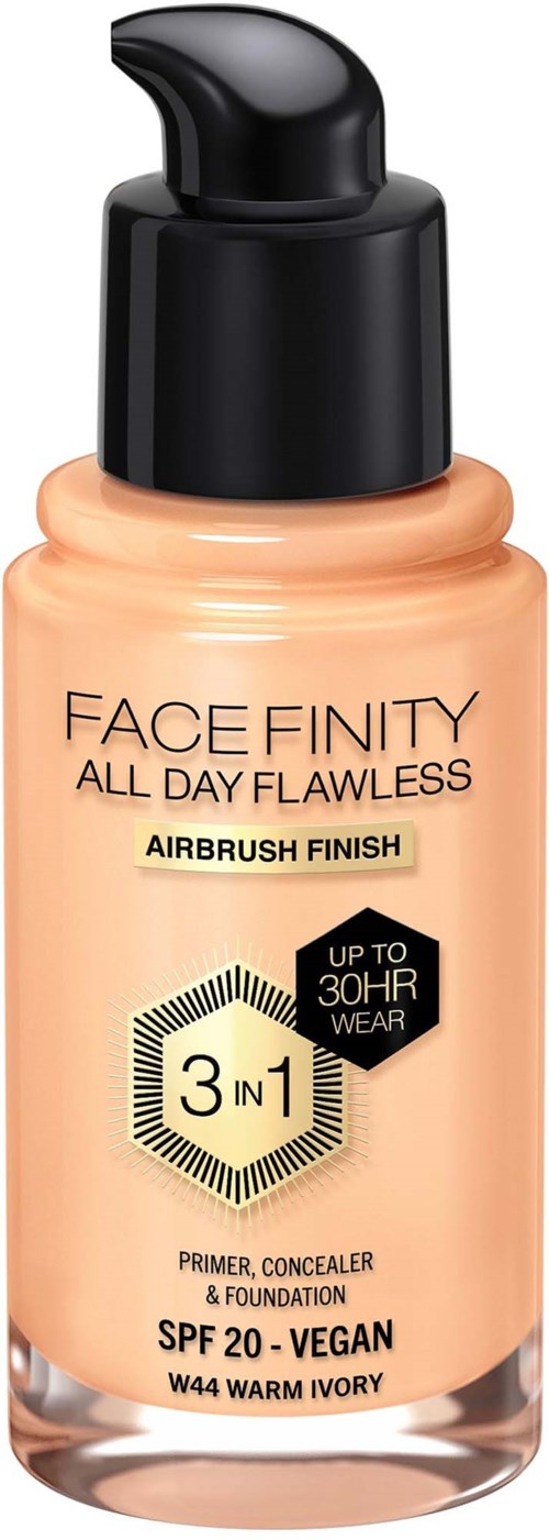 Max Factor Facefinity All Day Flawness 3in1 Liquid Foundation 44 Warm ivory