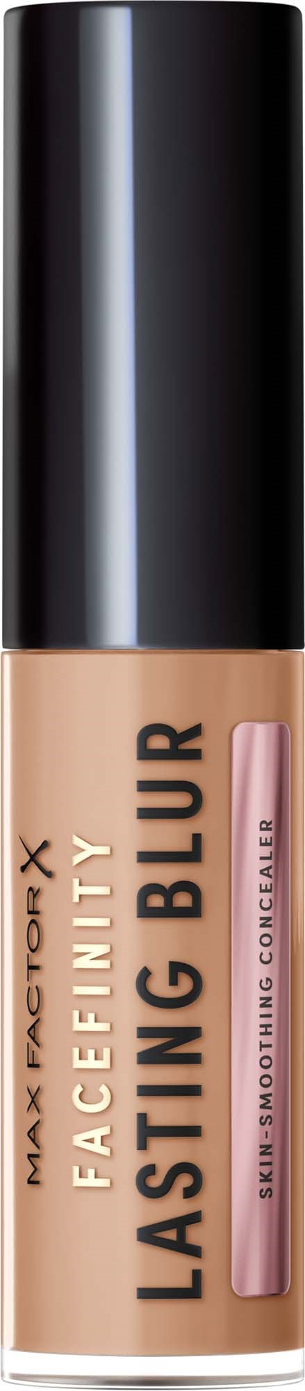 Max Factor X Facefinity Lasting Blur ihon tasoittava peiteaineputkissa mustalla korkilla.