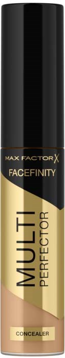 Max Factor face finity multi perfect concealer in a tall black-and-gold tube.