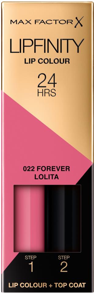 Max Factor Lipfinity 2-Step Long Lasting Lipstick 22 Forever Lolita