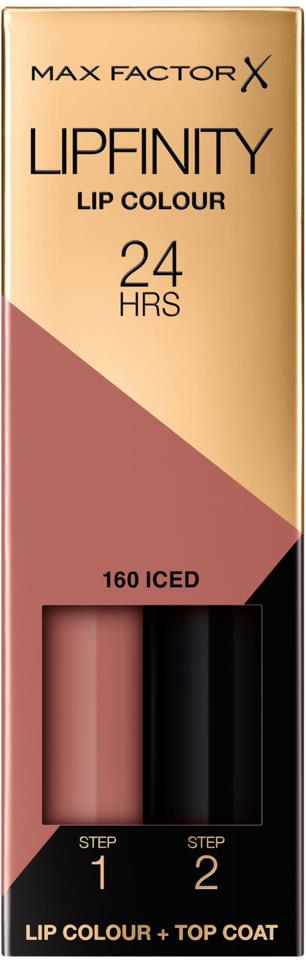 Max Factor Lipfinity 2-Step Long Lasting Lipstick 160 Iced