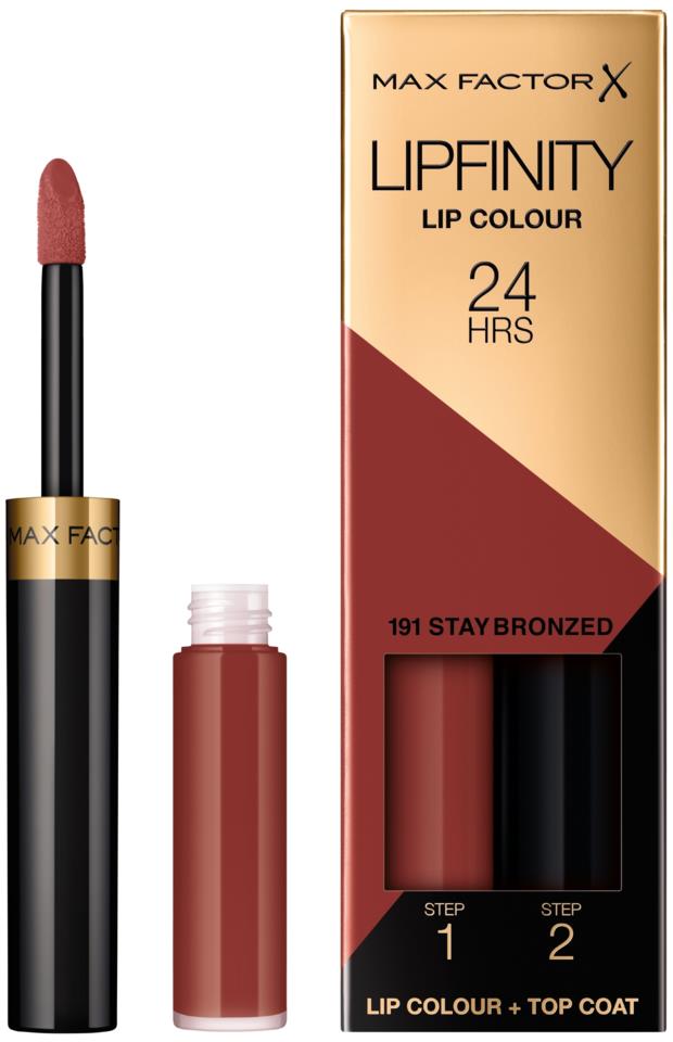 Max Factor Lipfinity 2-Step Long Lasting Lipstick 191 Stay Bronzed