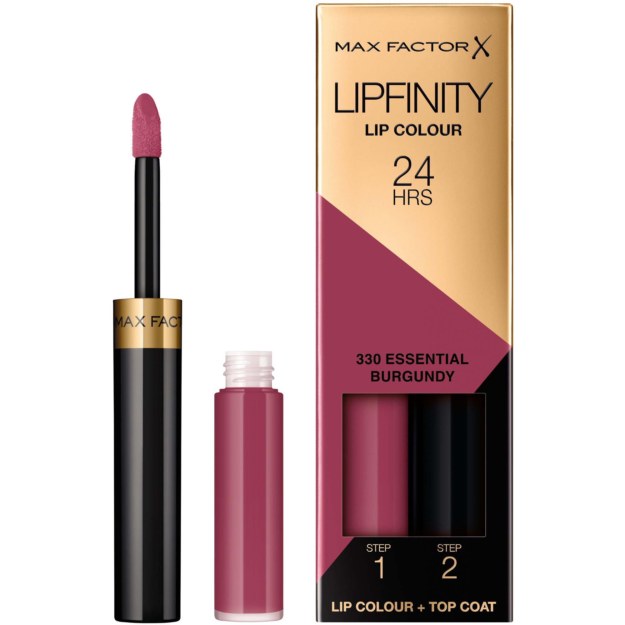 Alternativ bild 1 för Max Factor Lipfinity Lip Colour 330 Essential Burgundy 4 ml