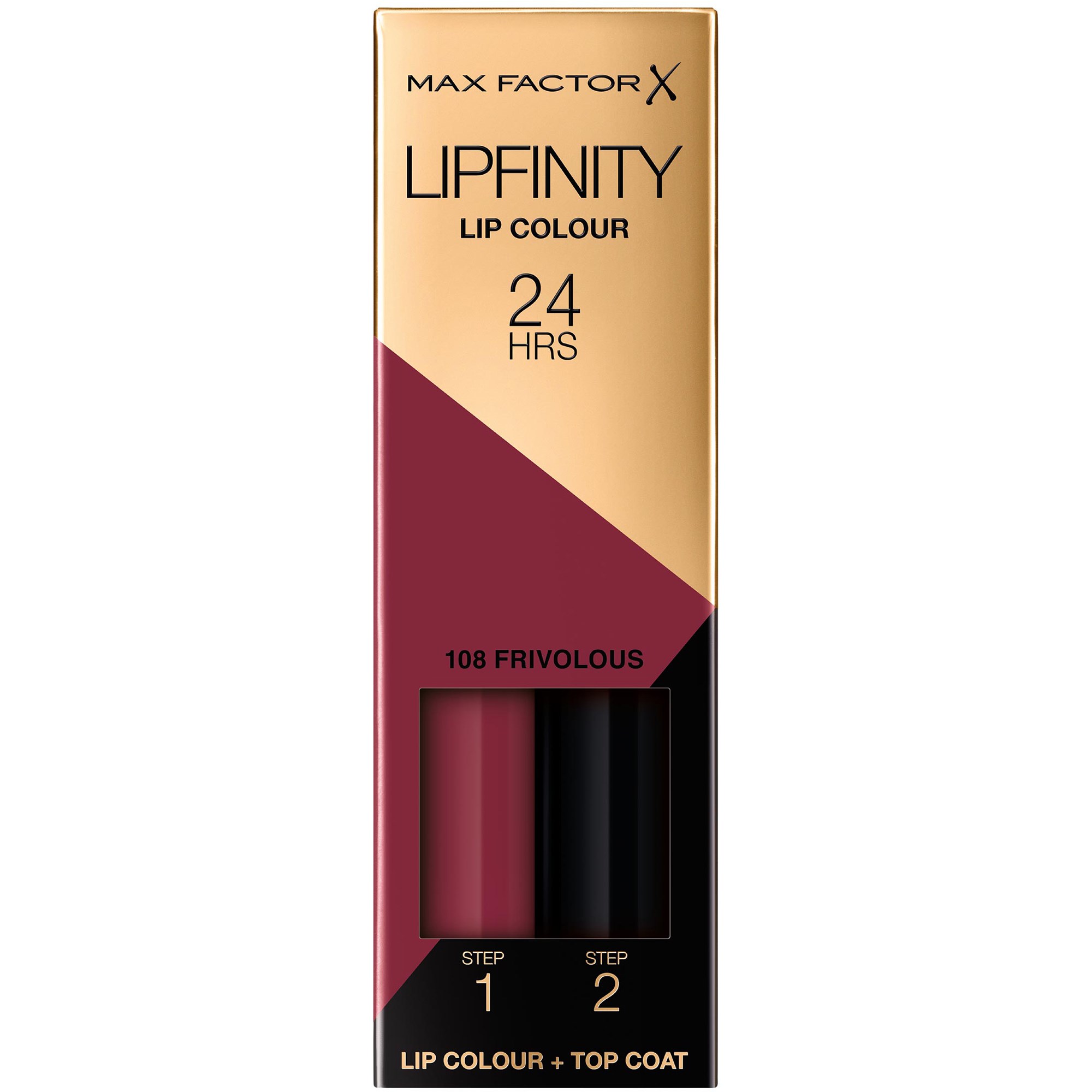 Bilde av Max Factor Lipfinity 2-step Long Lasting Lipstick 108 Frivolous