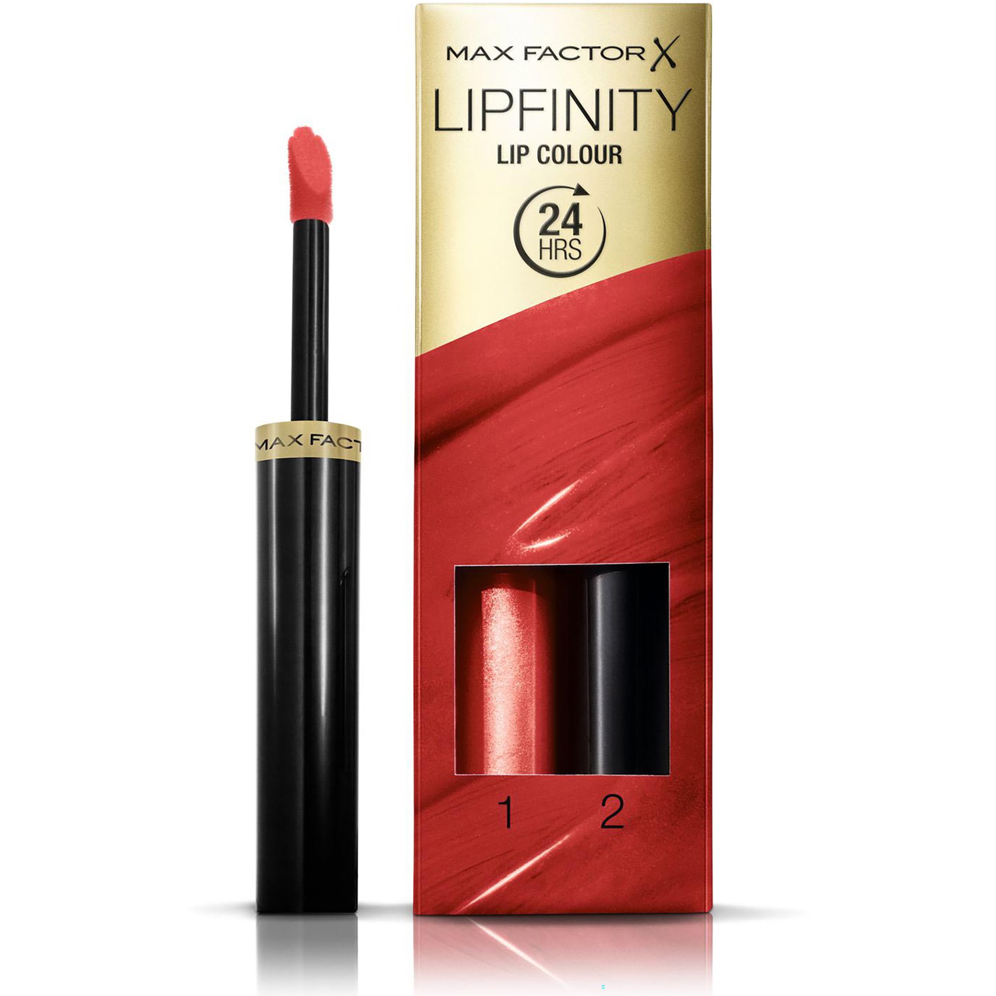 Bilde av Max Factor Lipfinity 2-step Long Lasting Lipstick 125 So Glamorous