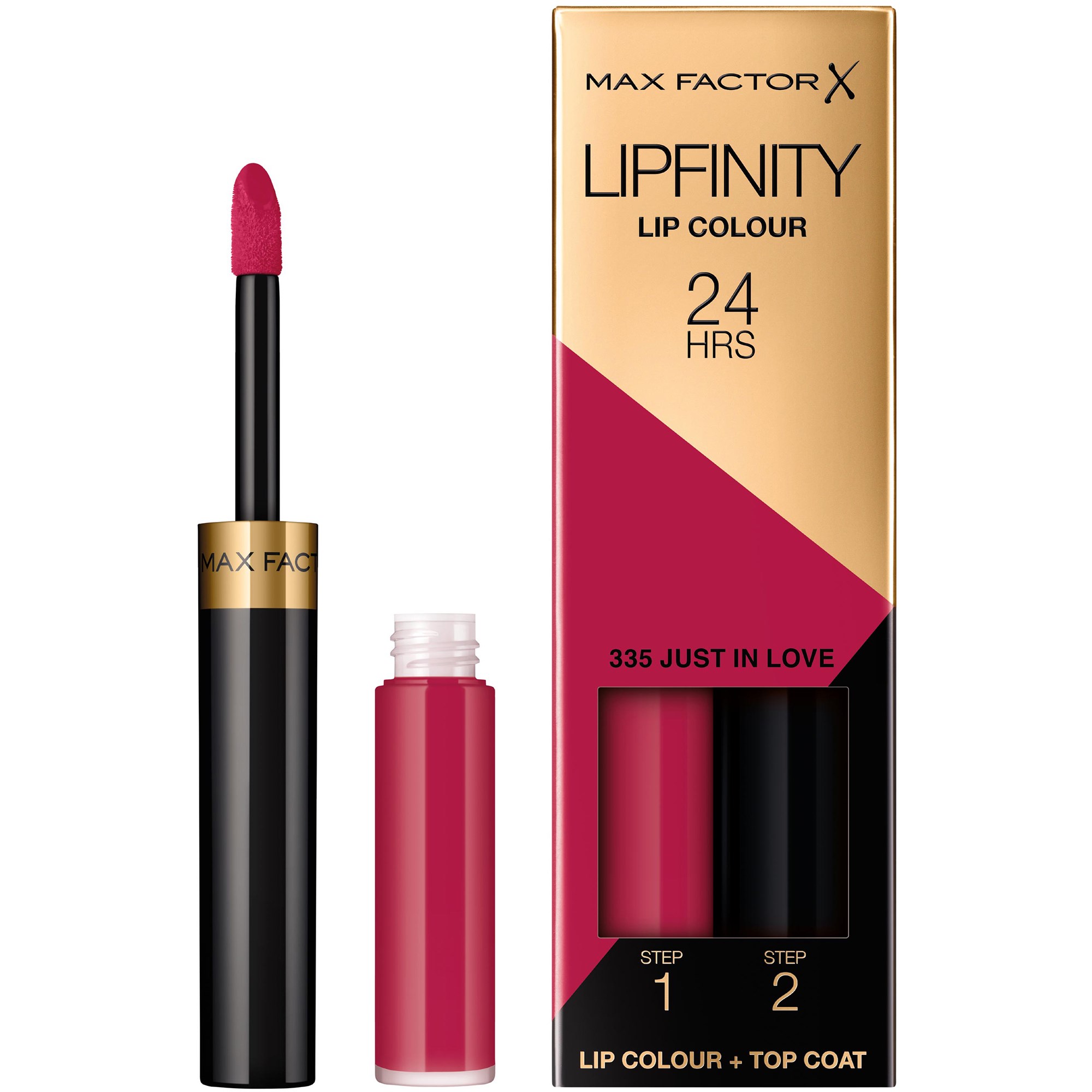 Alternativ bild 1 för MAX FACTOR  do ust Set Lipfinity Lip Colour 335 Just In Love 2.3ml + Top Coat 1.9g