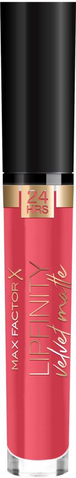 Max Factor Lipfinity Velvet Matte Lipstick 25 Red Luxury