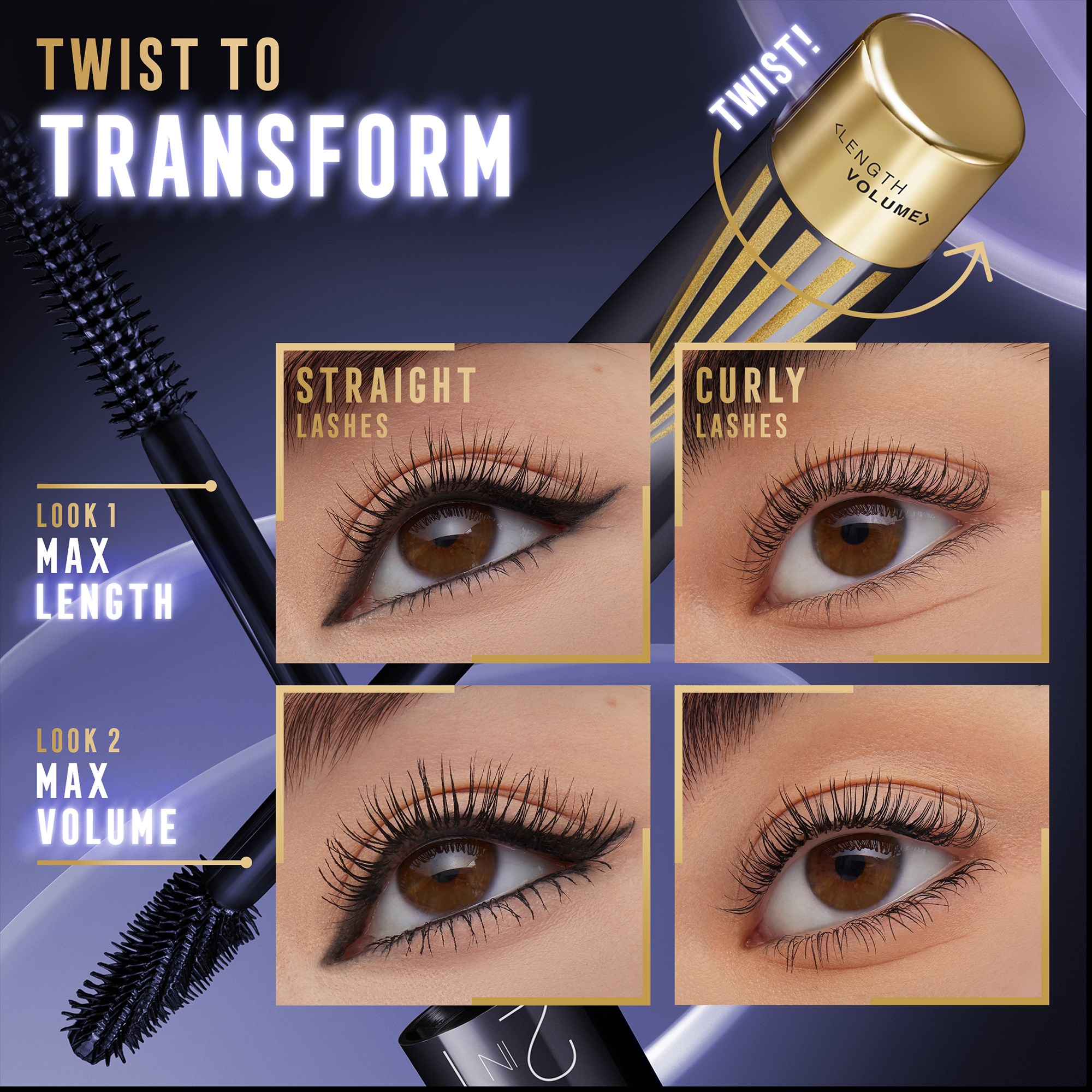 Max Factor Masterpiece 2in1 Lash Wow Mascara Midnight Black (obrázok 8)