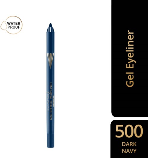 Wasserfester Gel- liner in Dunkel Nachtblau, 500, in eleganter Stiftform.