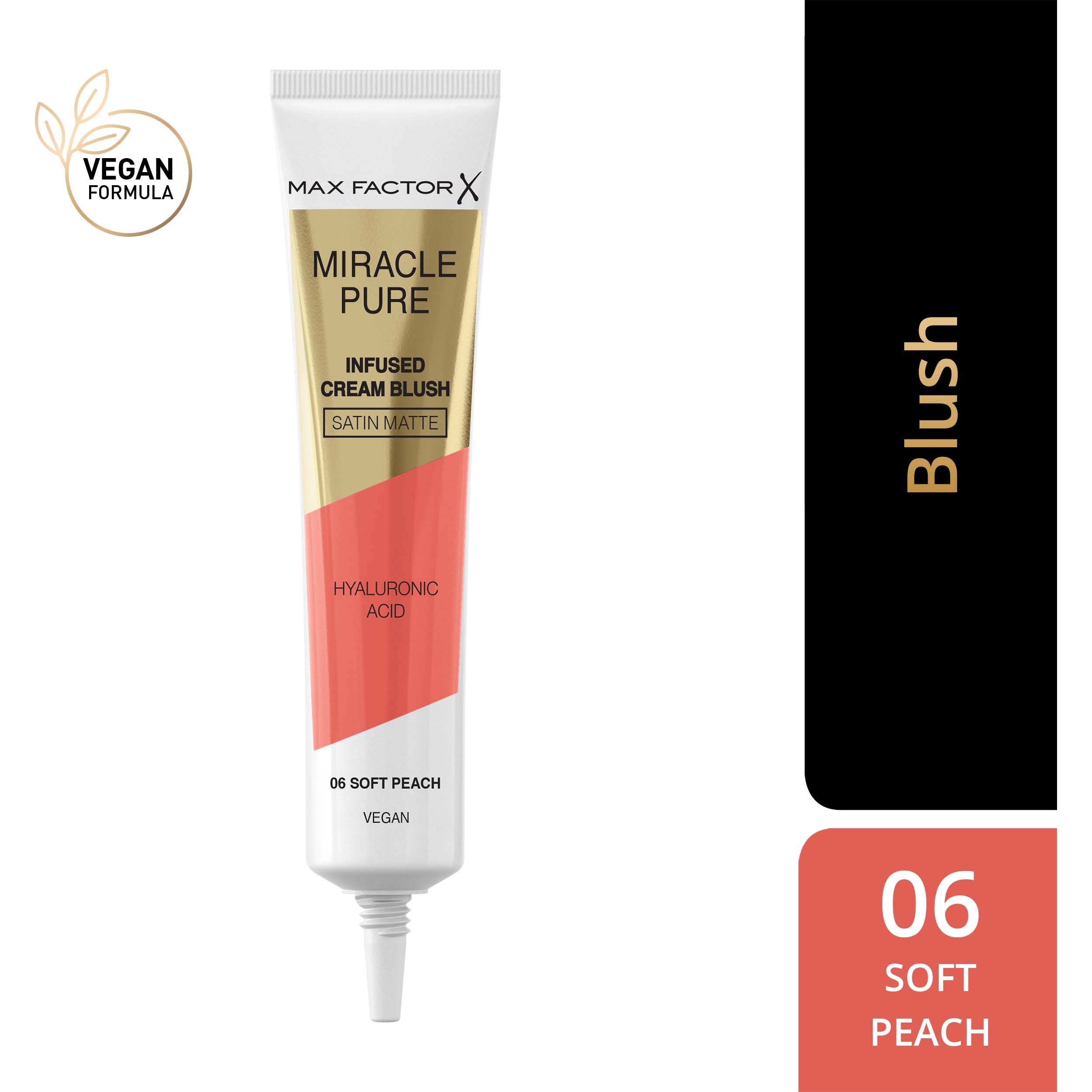 Alternativ bild 1 för Max Factor Miracle Pure Infused Cream Blush 06 Soft Peach 15 ml