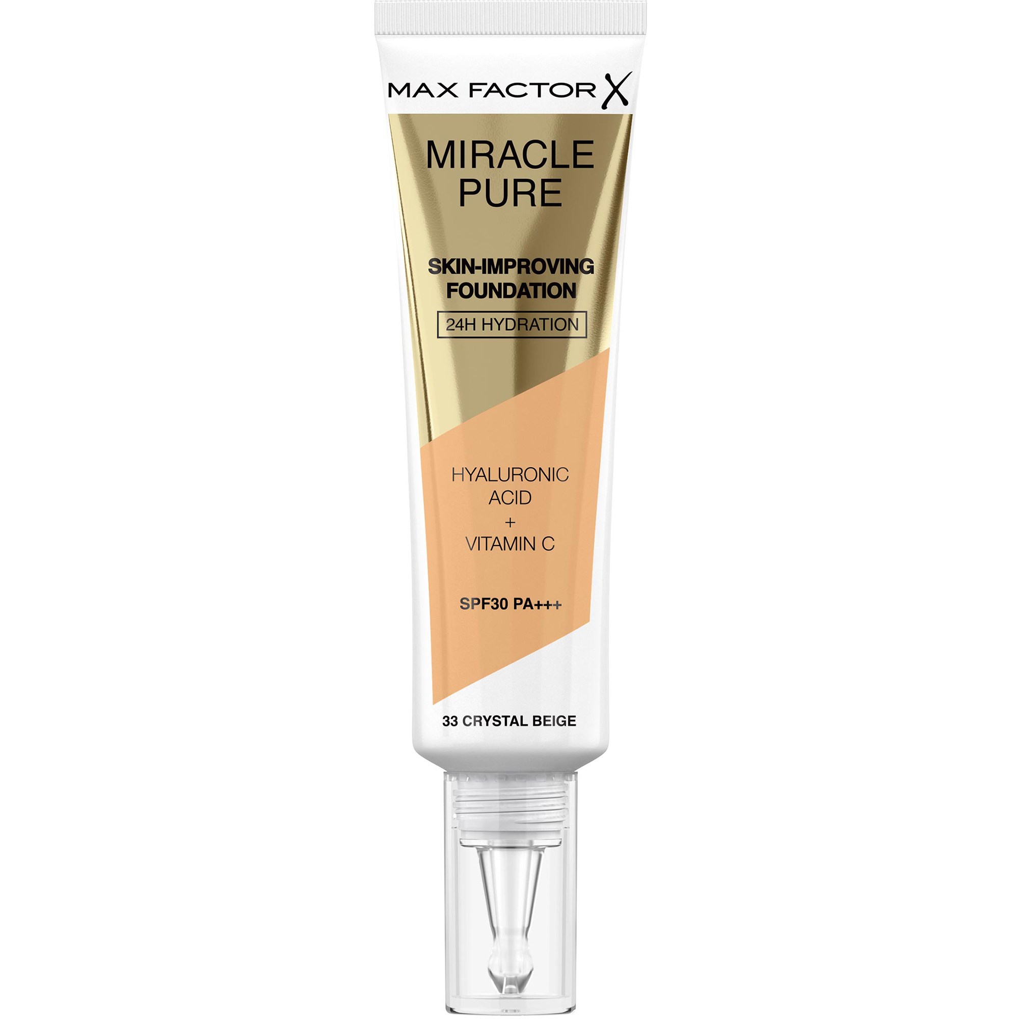 Max Factor Miracle Pure Skin Improving Foundation 33 Crystal Beig