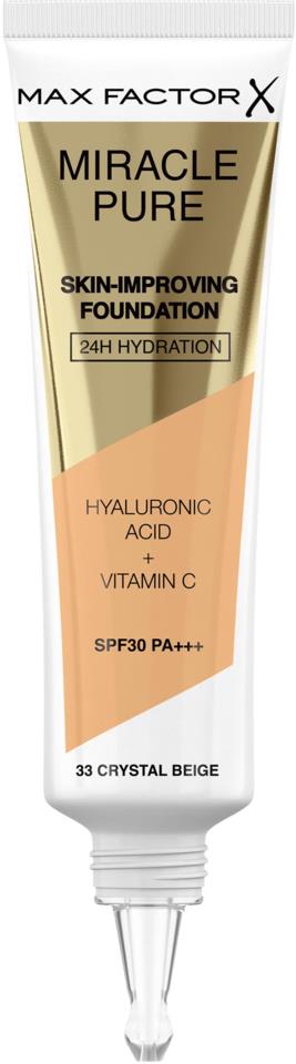 Max Factor Miracle Pure Skin-Improving Foundation 33 Crystal Beige