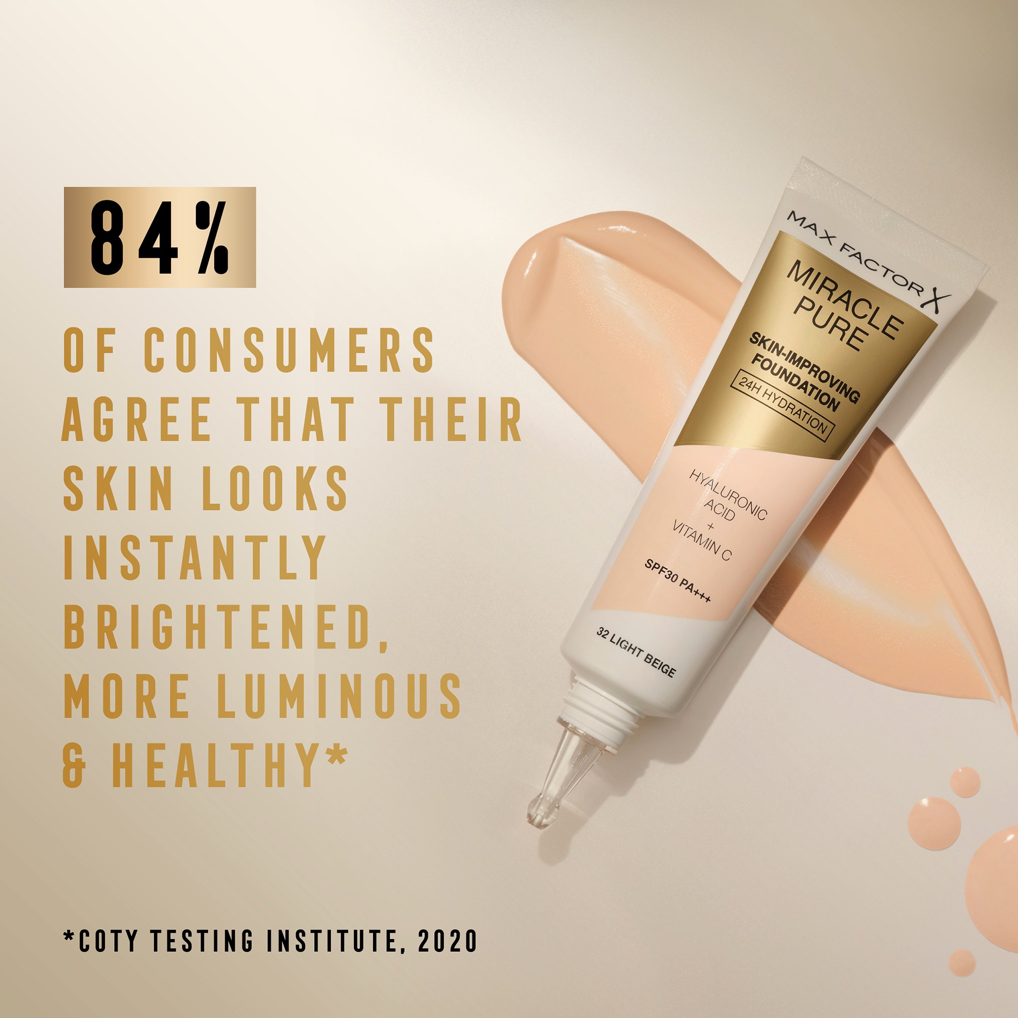 Max Factor Miracle Pure Skin Improving Foundation 40 Light Ivory (obrázok 10)