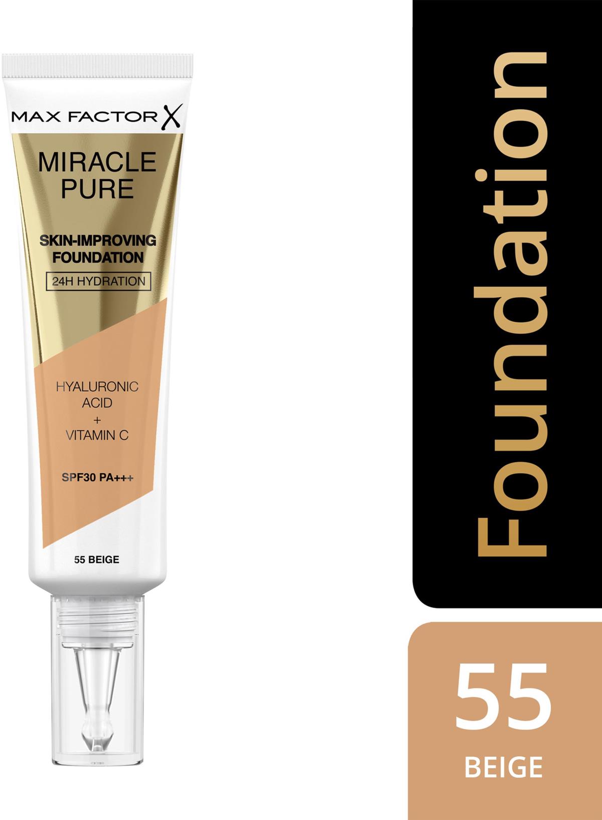 Max Factor Miracle Pure Skin-Improving Foundation 55