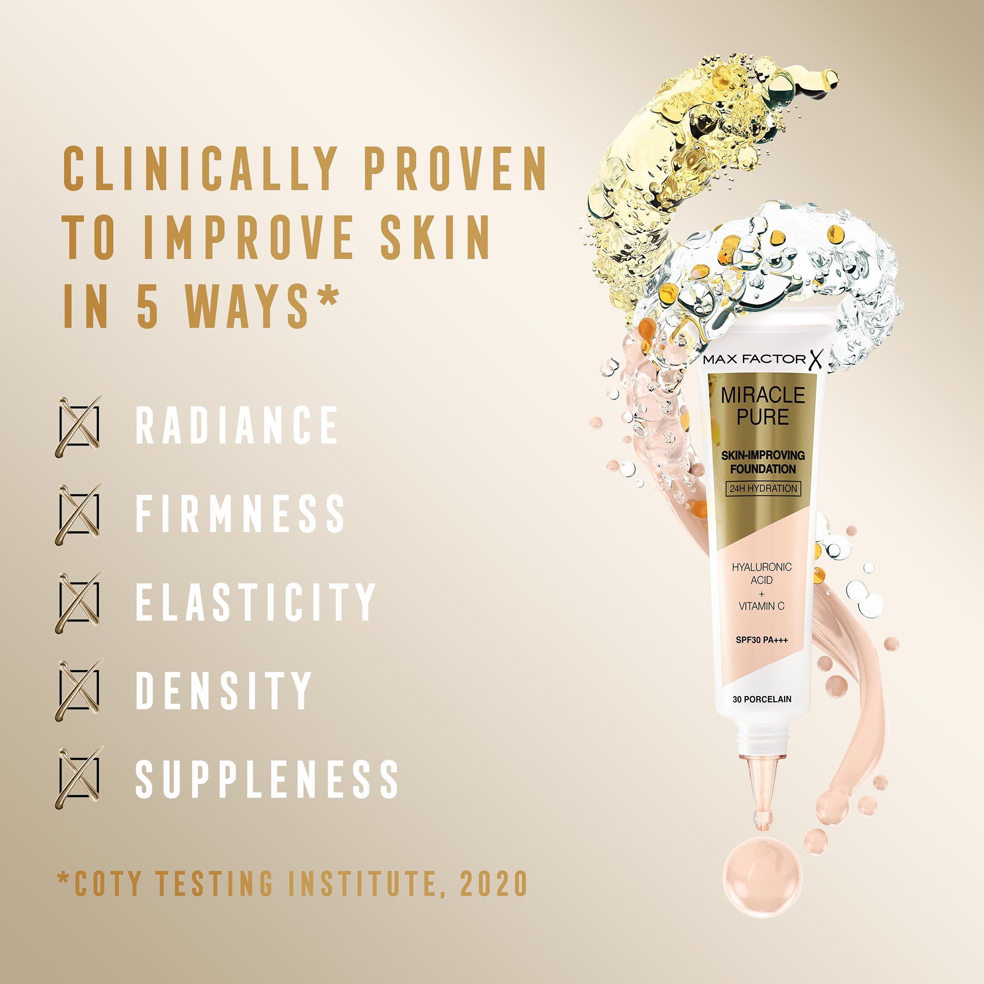 Alternativ bild 1 för MAX FACTOR Miracle Pure Foundation 55 Beige