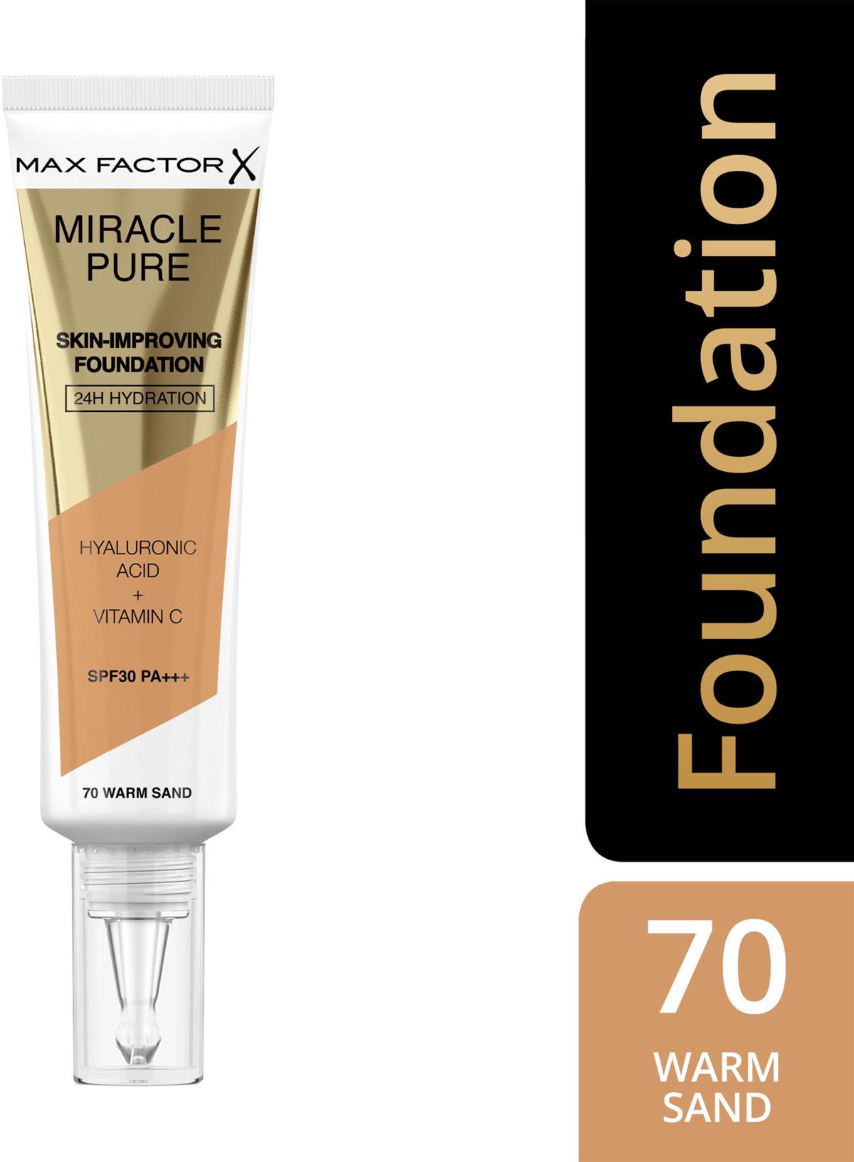 Max Factor Miracle Pure Skin Improving Foundation 70 Warm