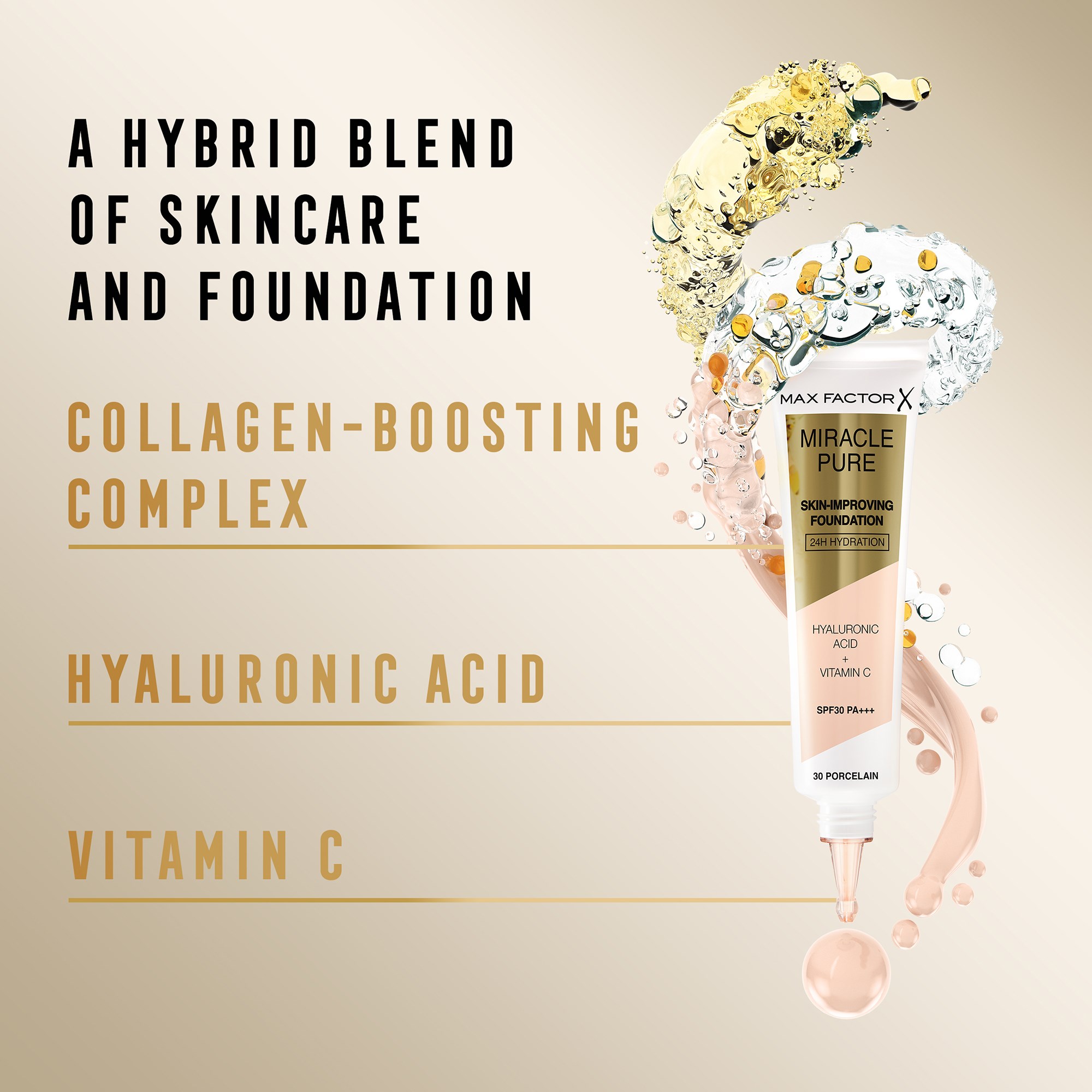 Max Factor Miracle Pure Skin Improving Foundation 75 Golden (obrázok 9)