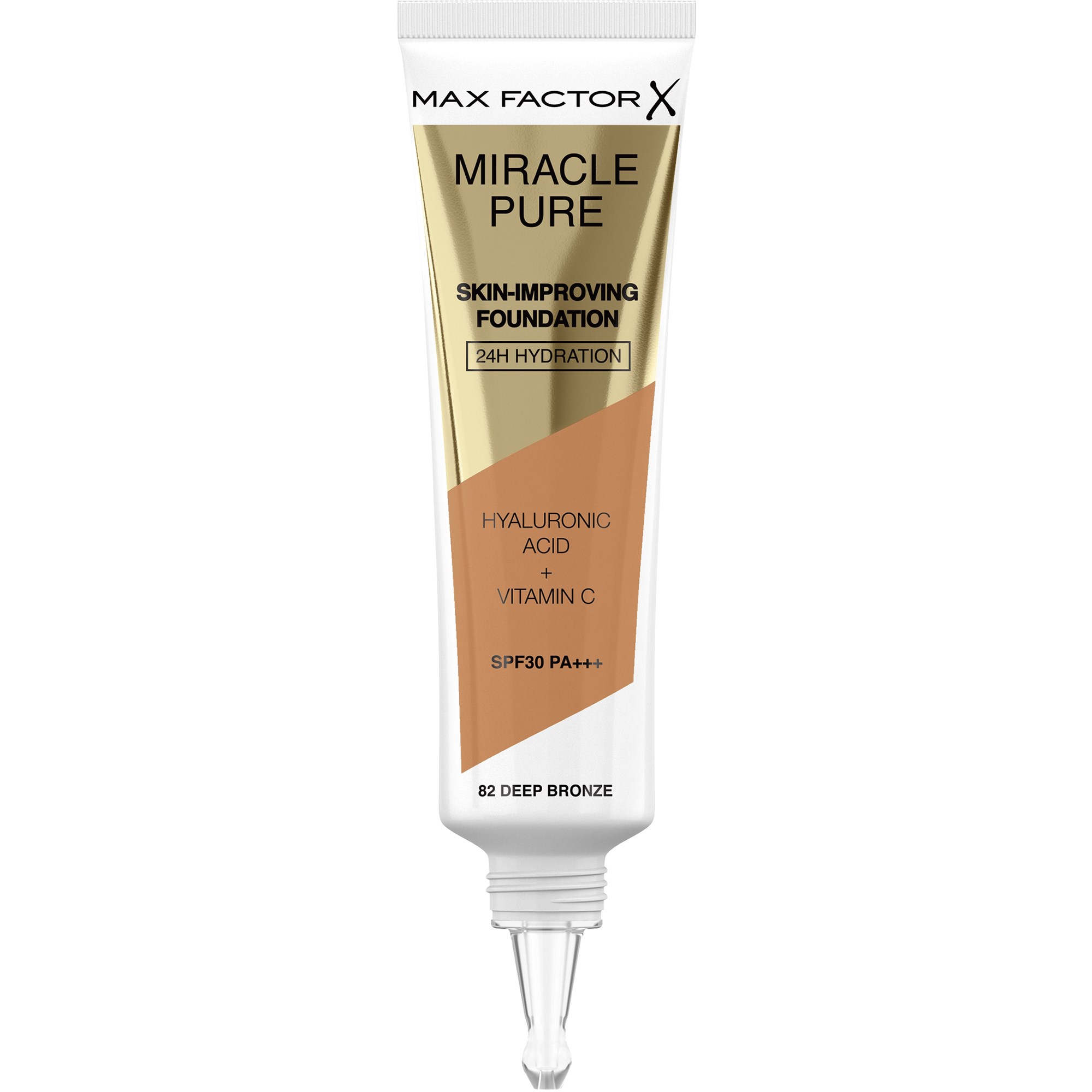 Max Factor Miracle Pure Skin Improving Foundation 82 Deep Bronze billede