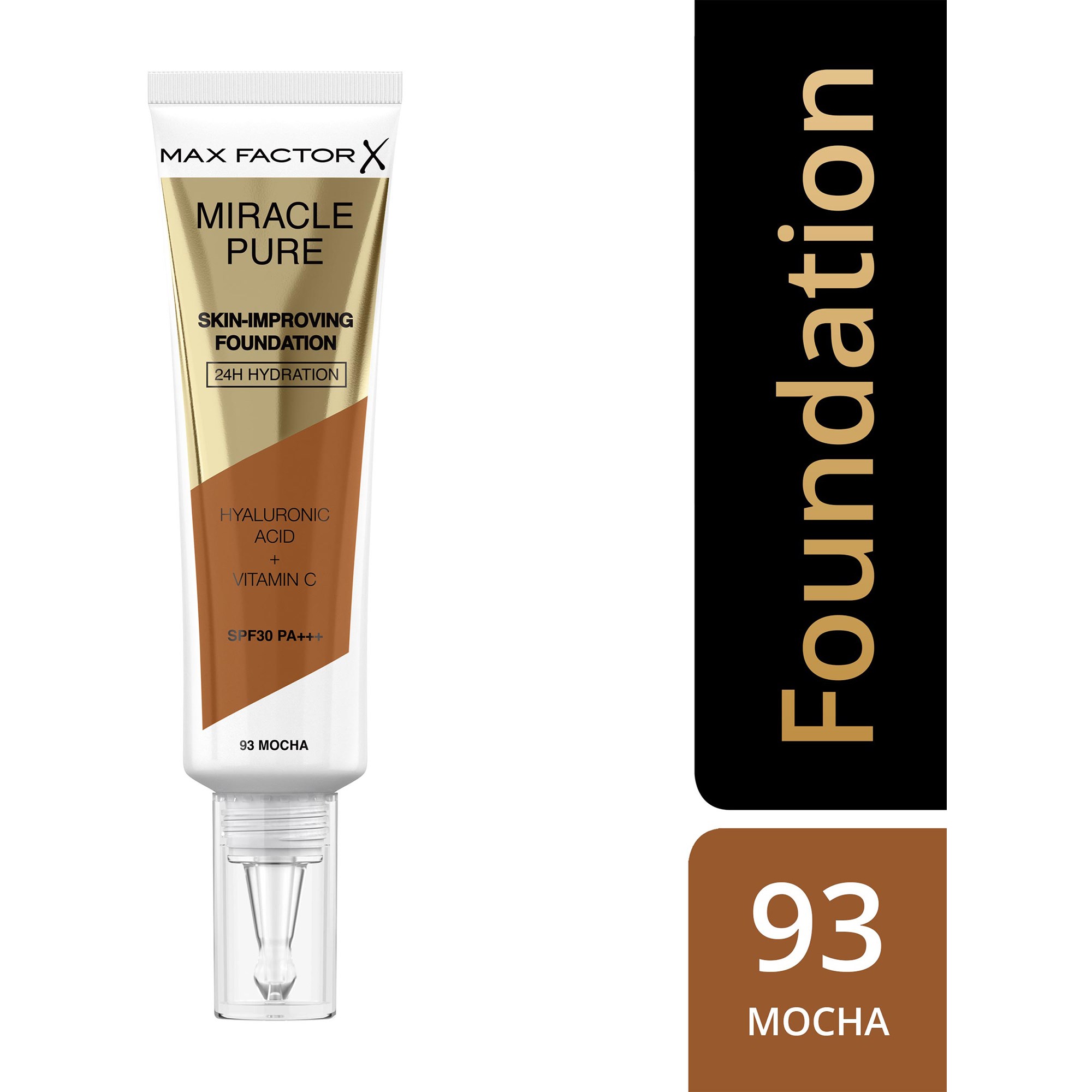 Bilde av Max Factor Miracle Pure Skin-improving Foundation 93 Mocha