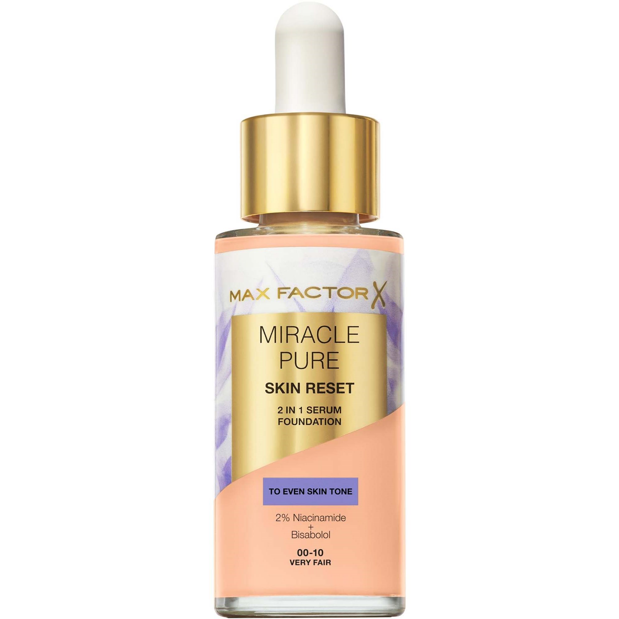 Max Factor Max Factor Miracle Pure Miracle Pure Skin Reset 2 In 1 Serum Foundation 10 Very Fair