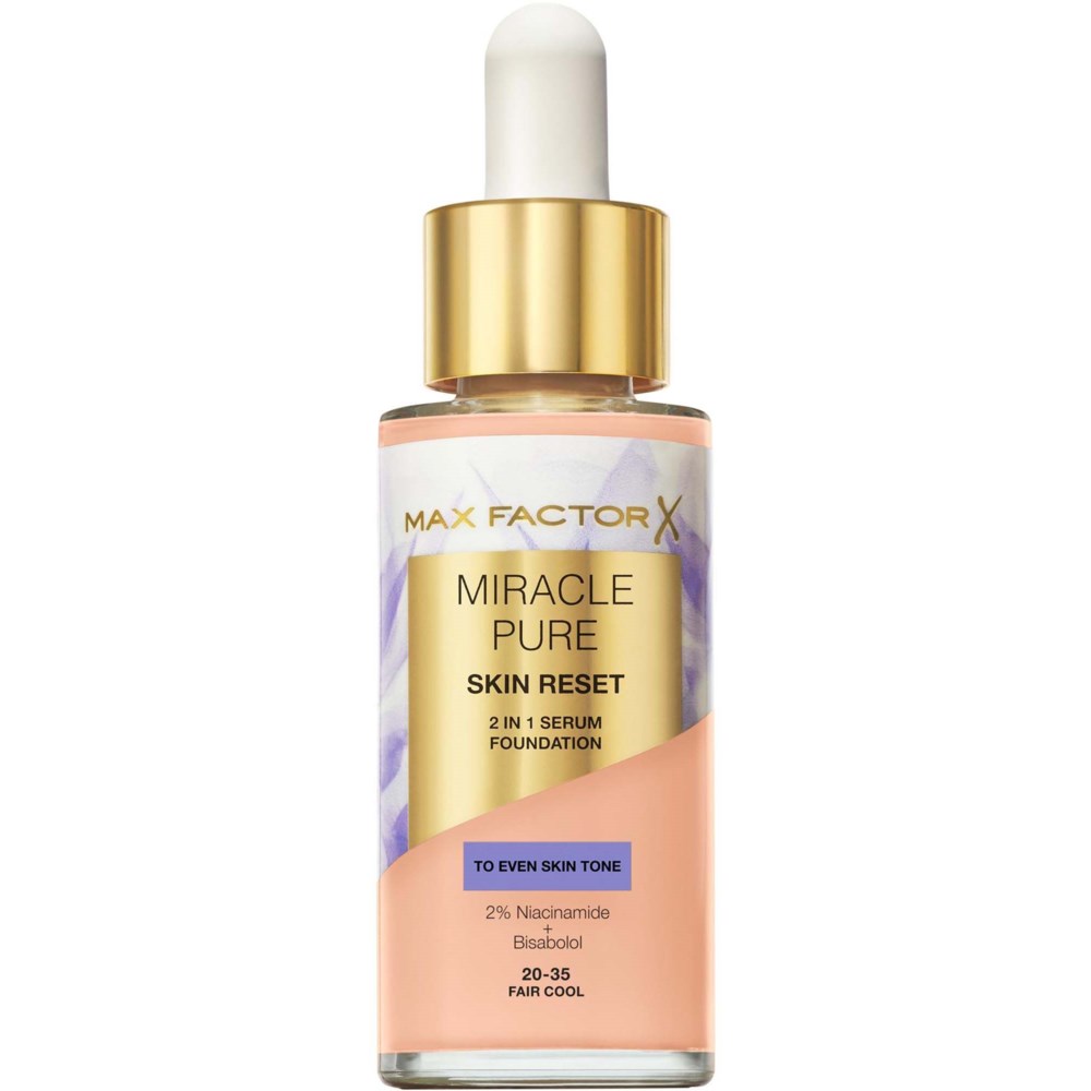 Max Factor Max Factor Miracle Pure Miracle Pure Skin Reset 2 In 1 Serum Foundation 30.5 Fair Cool