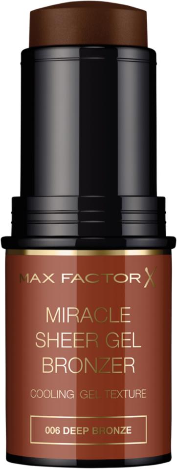 Max Factor Miracle Sheer Gel Bronzer 006 Deep Bronze