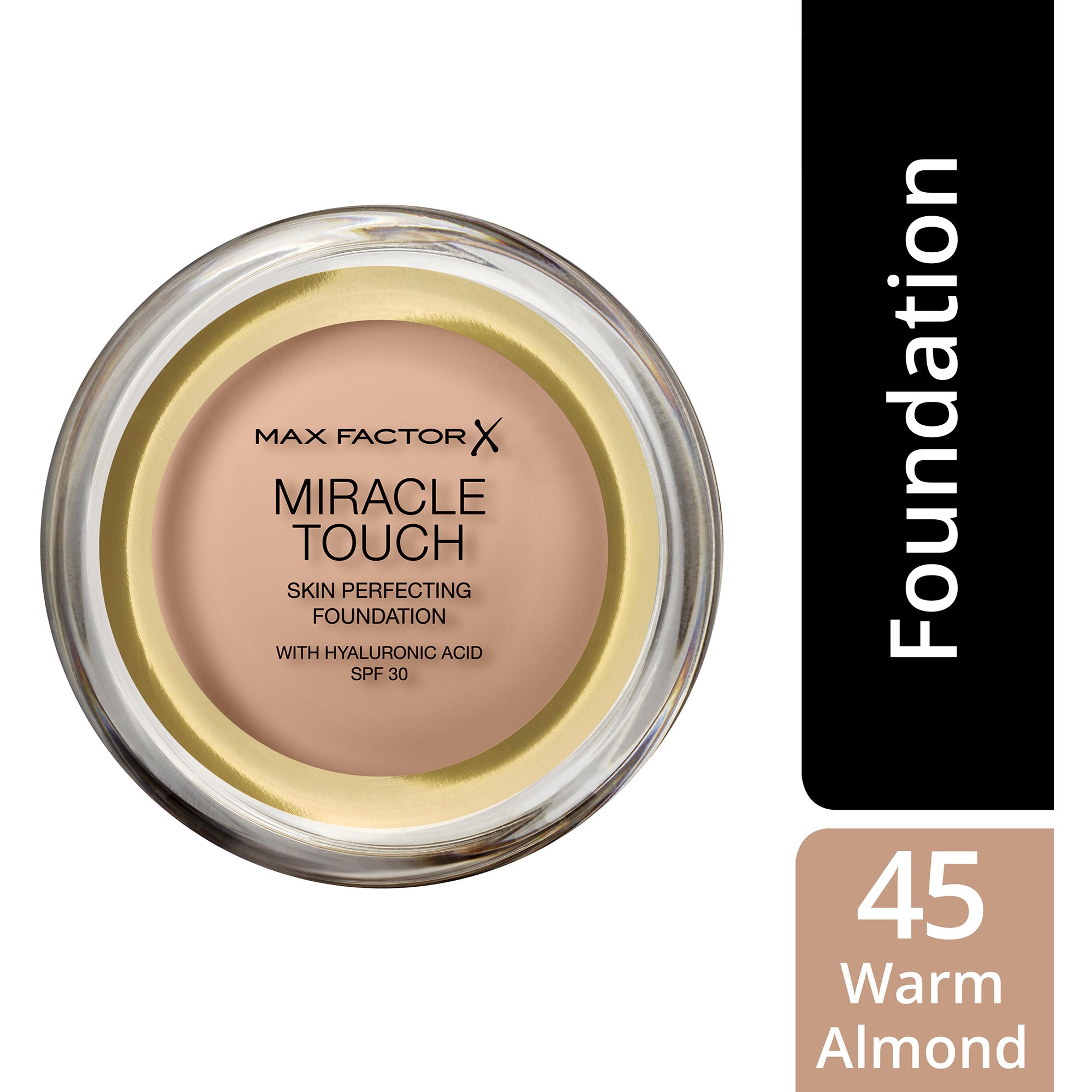 Alternativ bild 1 för Max Factor Miracle Touch Foundation - Warm Almond 045