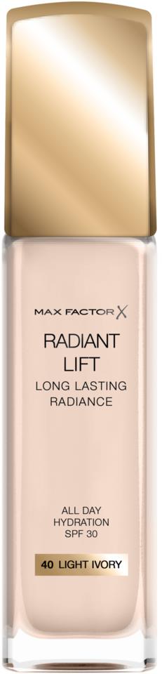 Max Factor Radiant Lift Foundation 40 Light Ivory