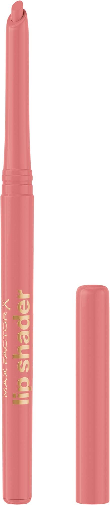 Ein rosa flüssiger Eyeliner mit einem langen, schlanken Applikator und passender Kappe.