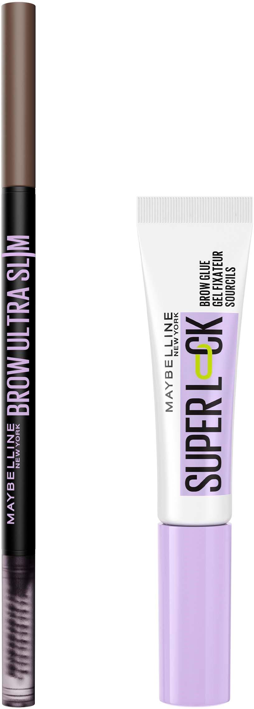 Maybelline New York Brow Bundle Brow Ultra Slim Pencil Medium Brown 4 ...