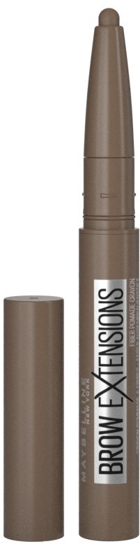 Brauner Augenbrauenstift mit Deckel, beschriftet 'Brow Extensions' für das Augenbrauenstyling.