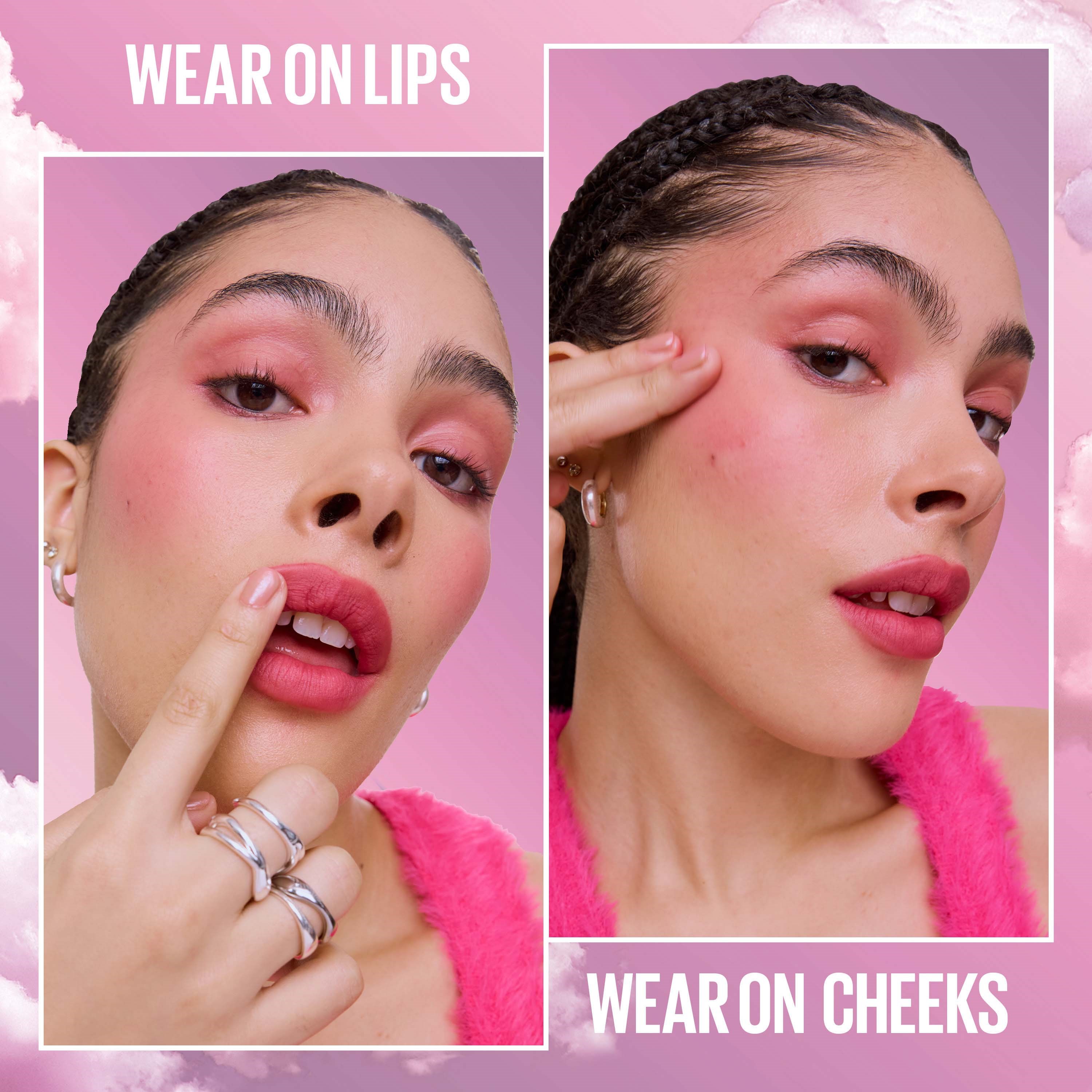 Maybelline New York Cloudtopia Cheek & Lip Mousse 7 Moonlit Rose (obrázok 9)