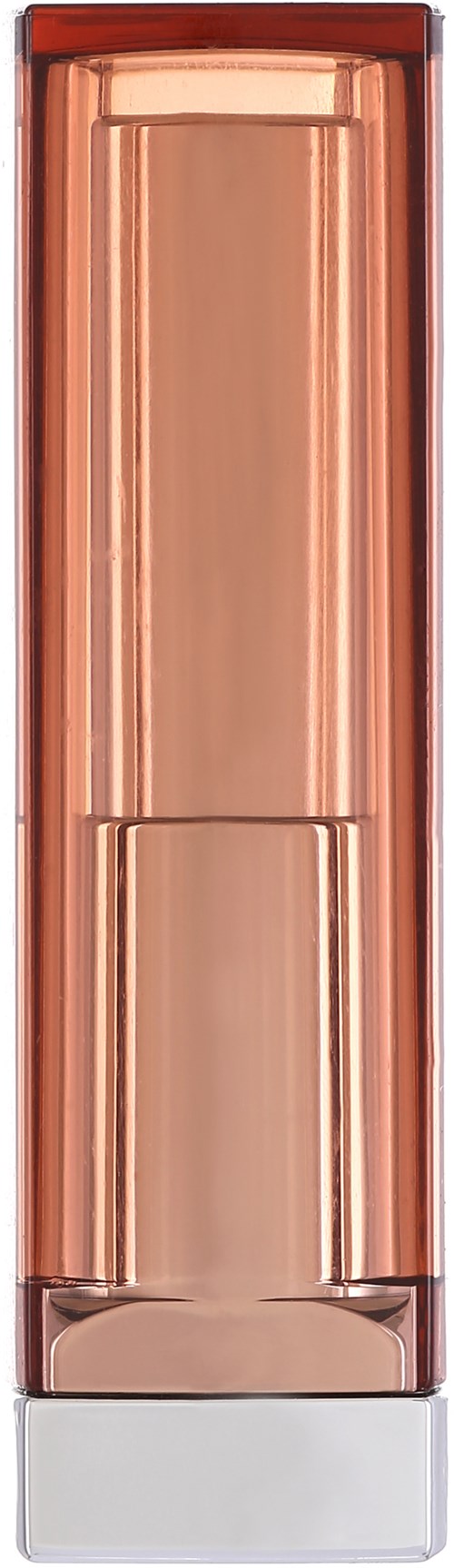 Ein langer, glänzender, rosa Lippenstift mit silberner Basis.