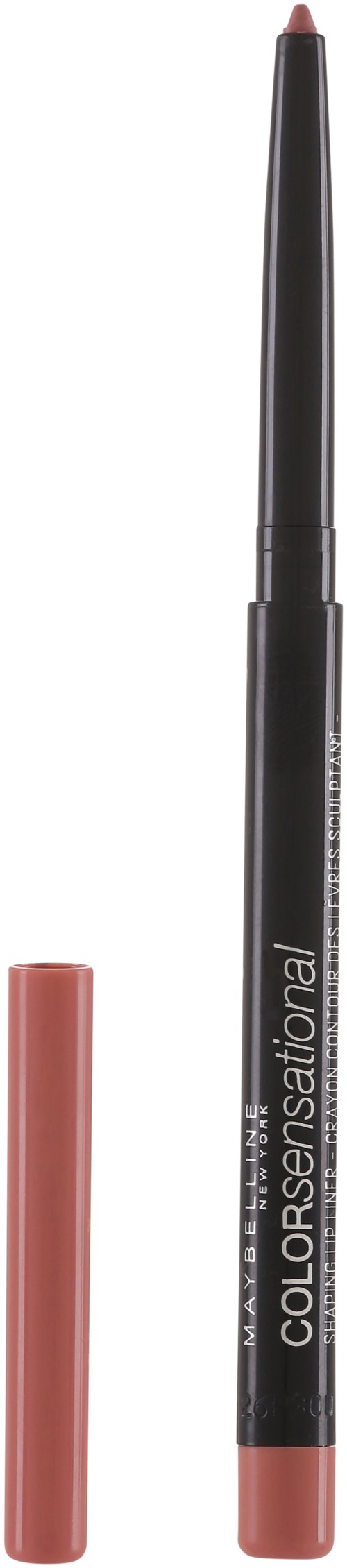 En svart eyelinerpenn med ett rosa lock, märkt 'Colorsensational'.