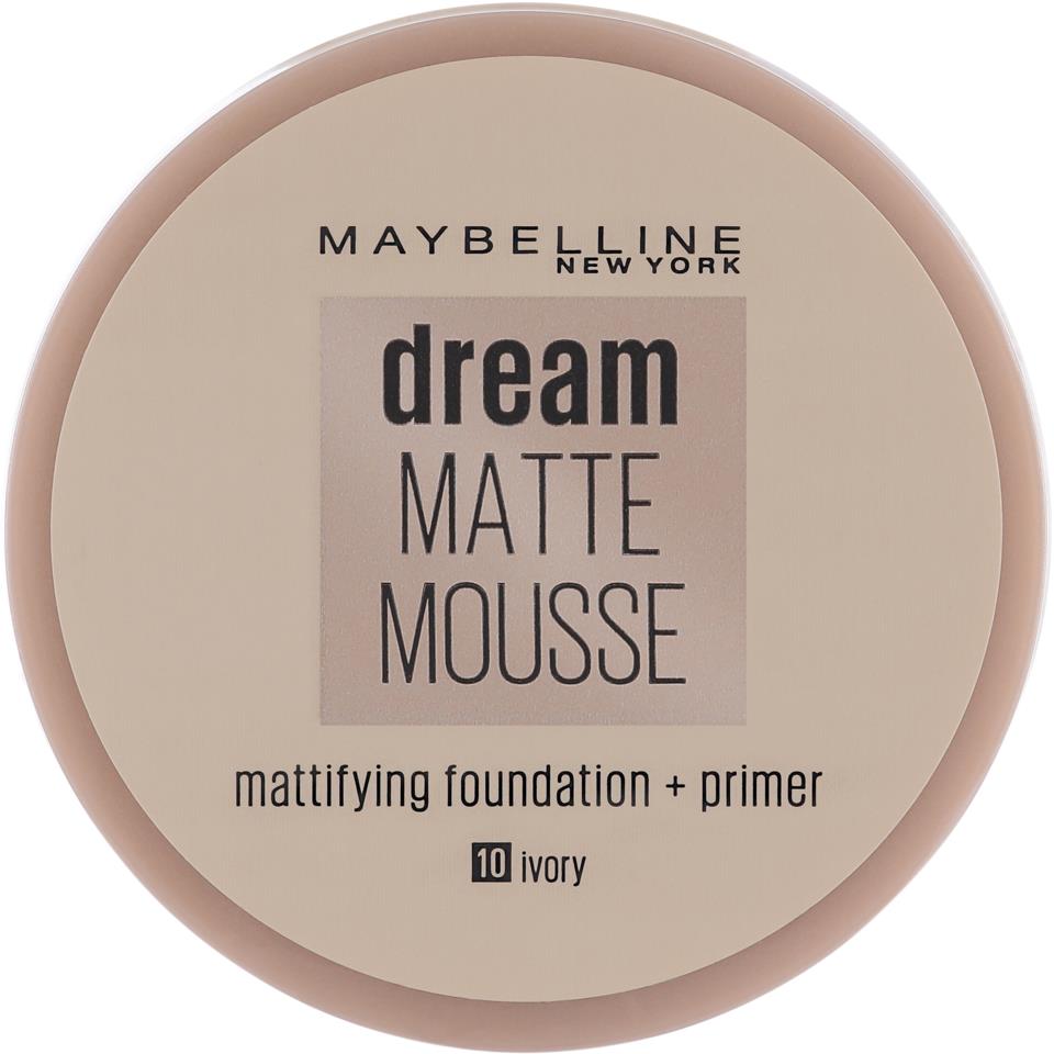 Maybelline New York Dream Matte Mousse Foundation 010 Ivory