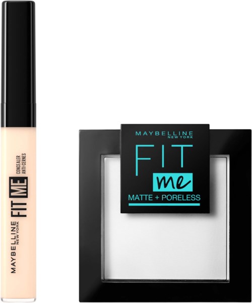 Maybelline New York Fit Me Face Bundle Concealer 05 Ivory + Powder 90 Translucent