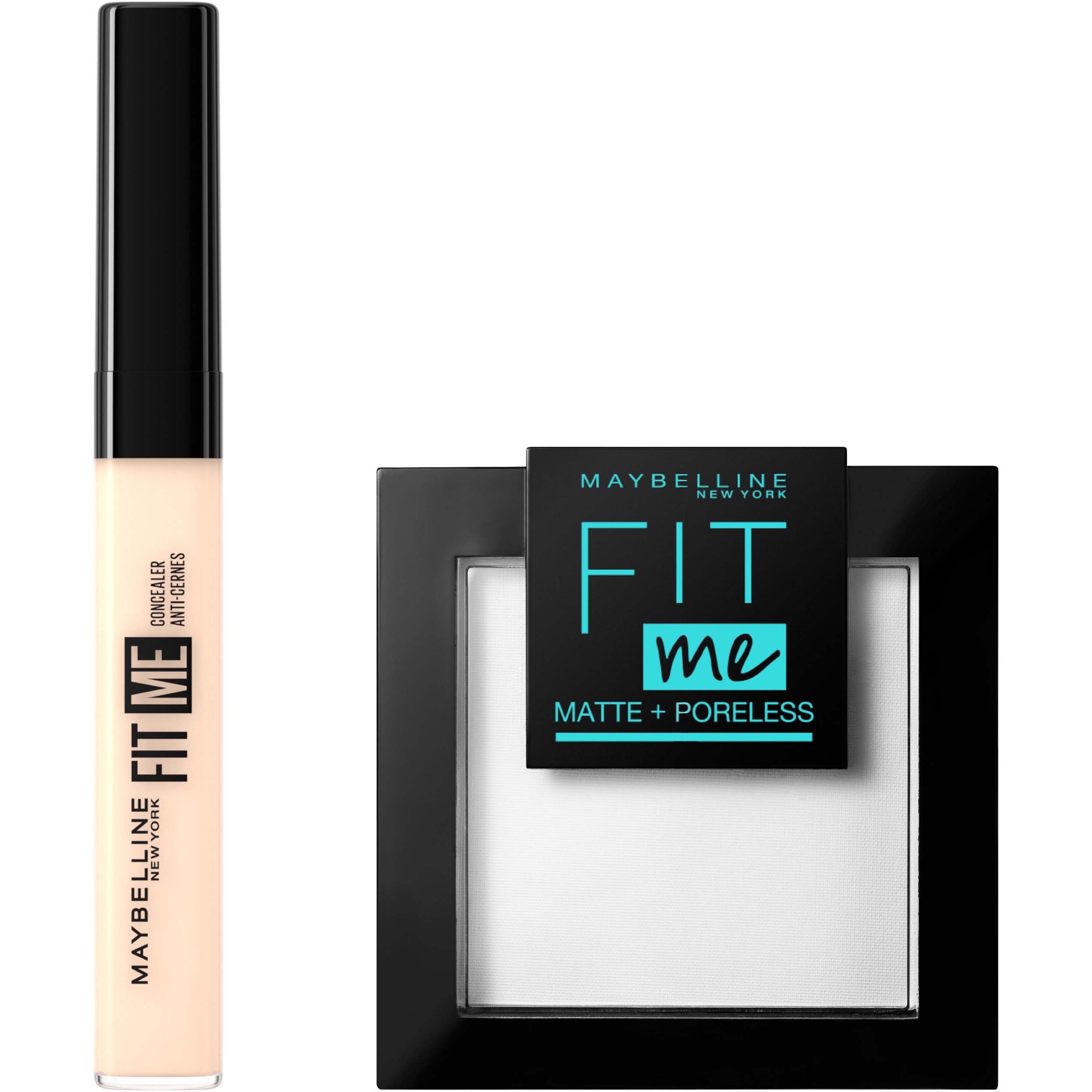 Maybelline New York Fit Me Face Bundle Concealer 05 Ivory + Powde