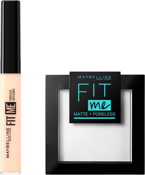 Maybelline New York Fit Me Face Bundle Concealer 15 Fair + Powder 90 Translucent